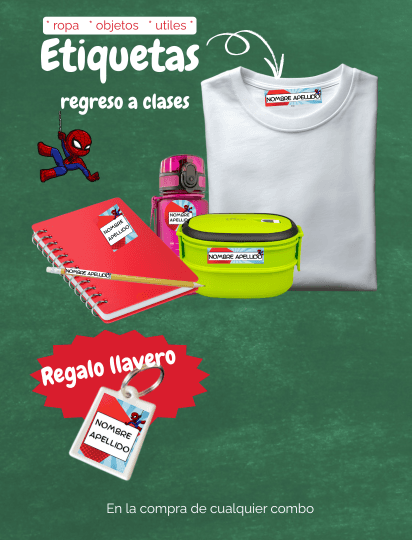 diseños etiquetas escolares